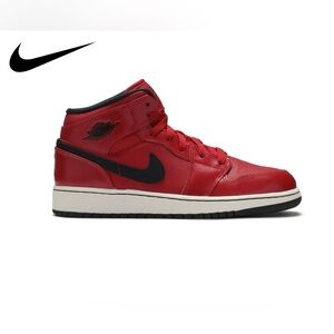 Nike Air Jordan 1 Retro Mid GS 'Gym Red and Black ‘ | Sneakers Kid's Size 5.5 Y